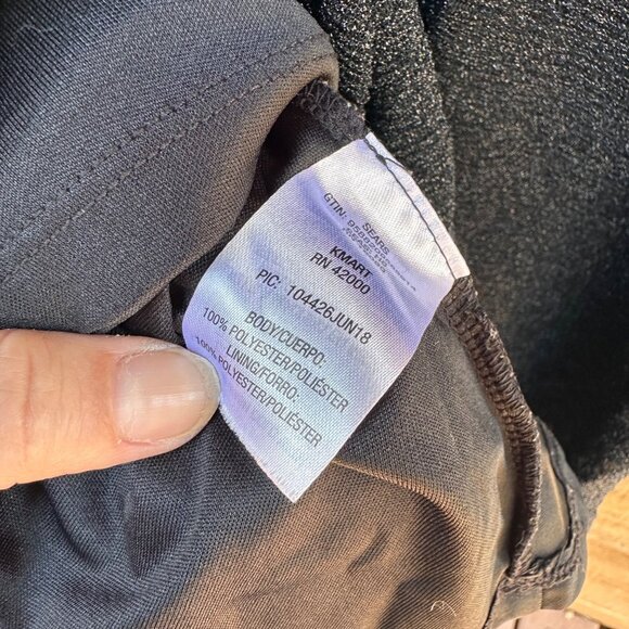 Special Editions Black Sparkly Girls Sleeveless Dress Size 12 With Layered Ruffl - Picture 3 of 8